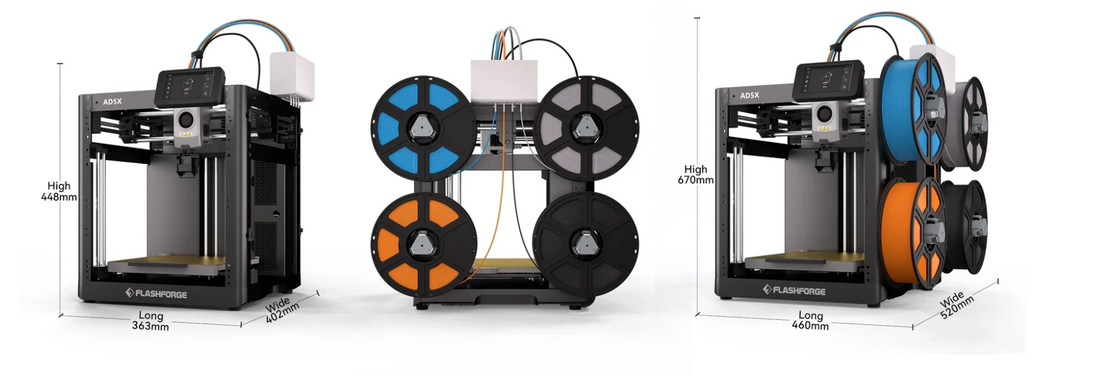 Flashforge AD5X Multicolor Core XY 3D Printer for High-Speed, Full