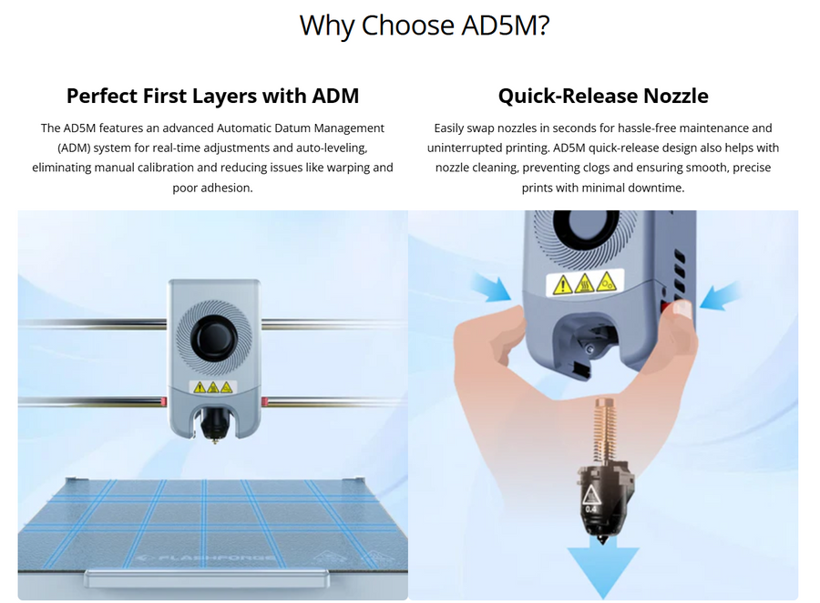 Flashforge Adventurer AD5M  Core XY 3D Printer