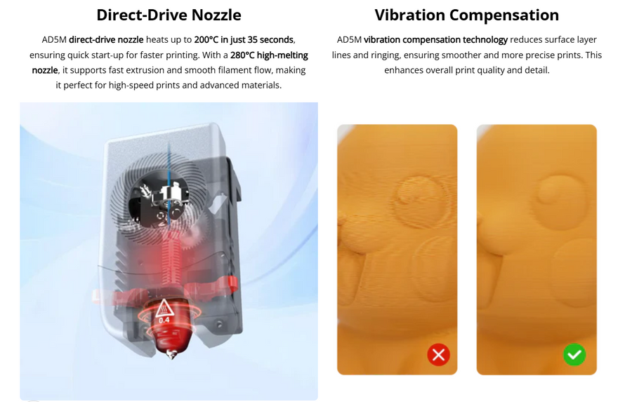 Flashforge Adventurer AD5M  Core XY 3D Printer