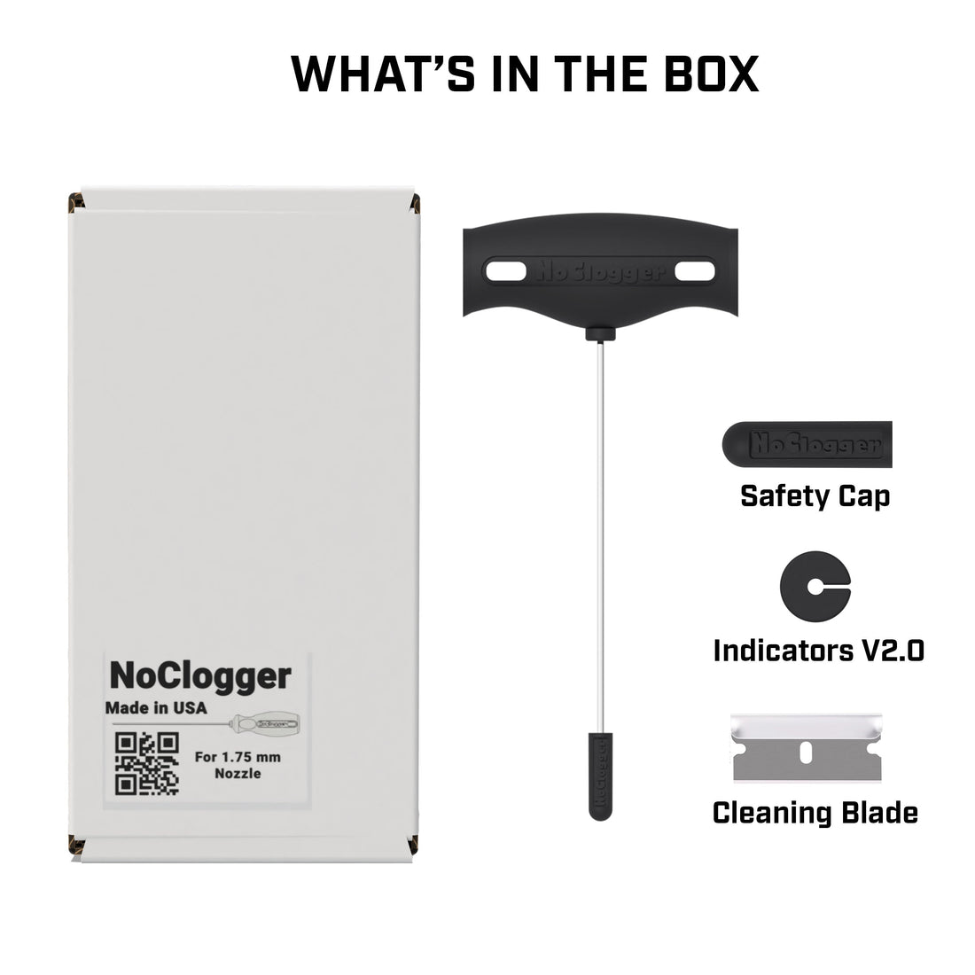 NoClogger 1.75 T-Handle  Printer unclogging tool