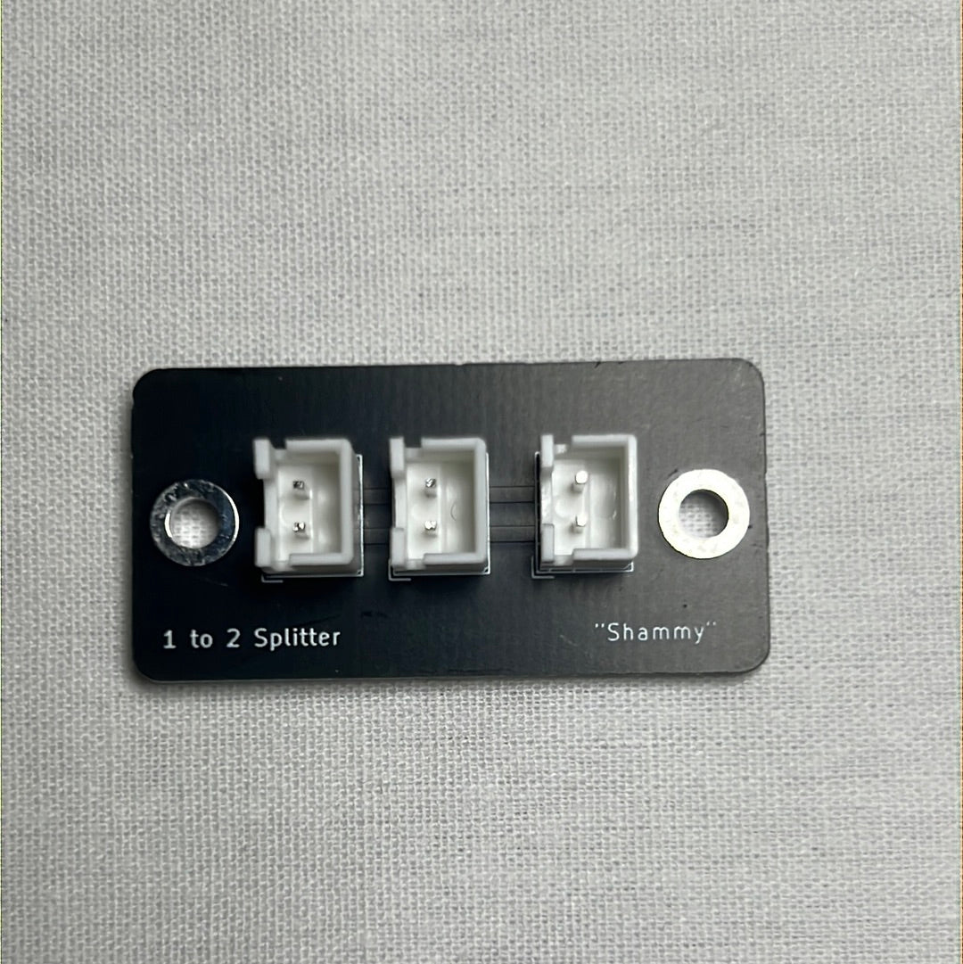 2 Pin XH Black Short Splitter by Shammy