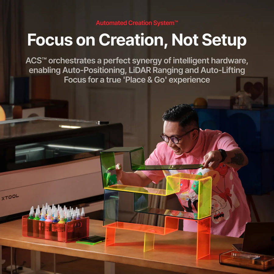 xTool P3 80W Flagship CO2 Laser Cutter with Intelligent Automation