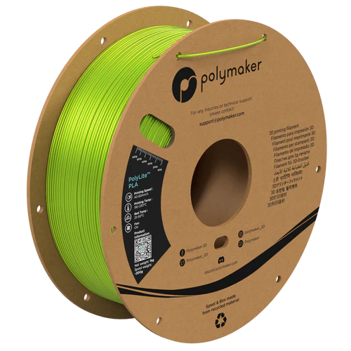 Polymaker PolyLite PLA Silk Lime 1KG Spool