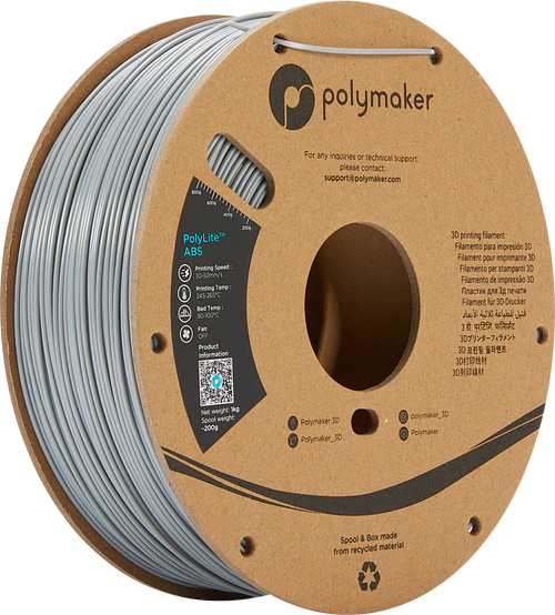 Polymaker  PolyLite ABS 1.75mm 1KG roll Grey