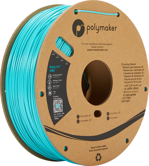 Polymaker  PolyLite ABS 1.75mm 1KG roll Polymaker Teal