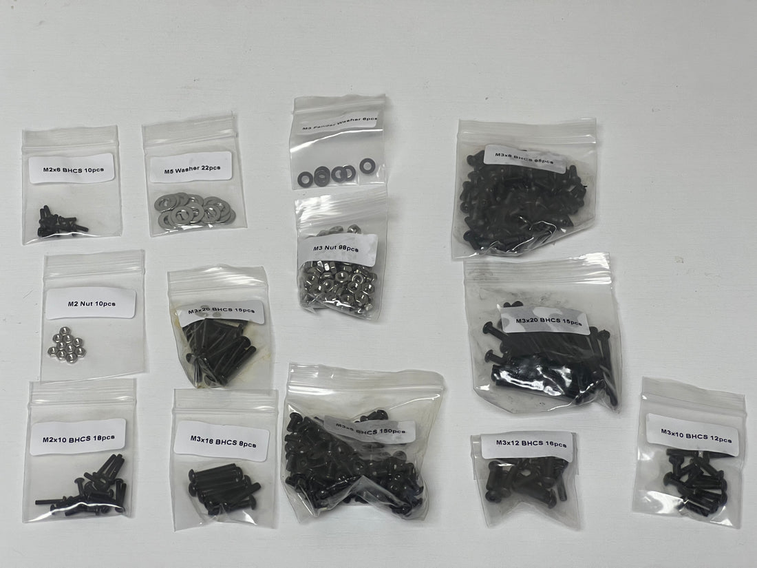 F zero screw kit (black oxide)